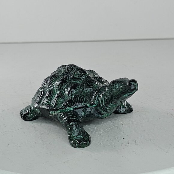 Andrea By Sadek Turtle Figurine Brass Bronze Colored India - Picture 3 of 8